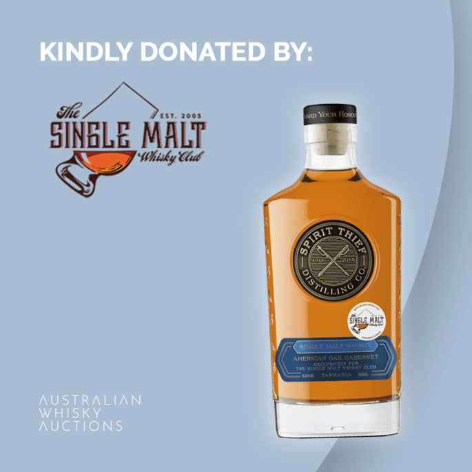 Charity Lot - Spirit Thief American Oak Cabernet // Single Malt Club Charity Lot - Spirit Thief American Oak Cabernet // Single Malt Club