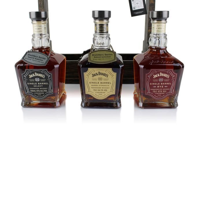 Jack Daniel\'s Single Barrel set & Plinth (3 Bottle set) Auction |  Australian Whisky Auctions
