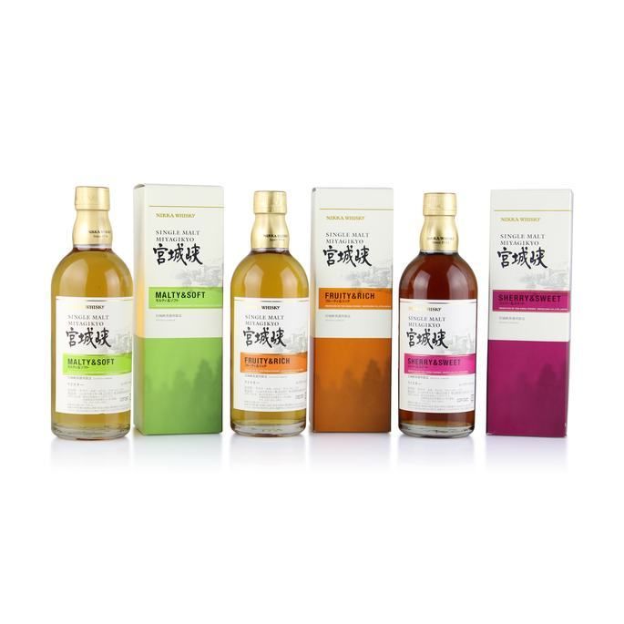 Nikka Miyagikyo Distillery Exclusive 3 Bottle set Malty & Soft