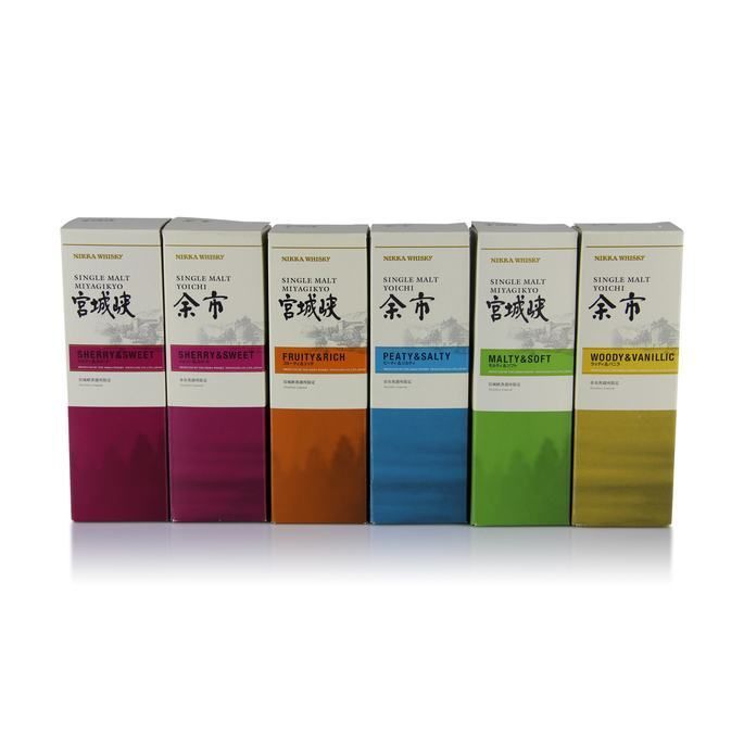 Nikka Miyagikyo & Yoichi Distillery Exclusive 180ml Set (6x180ml