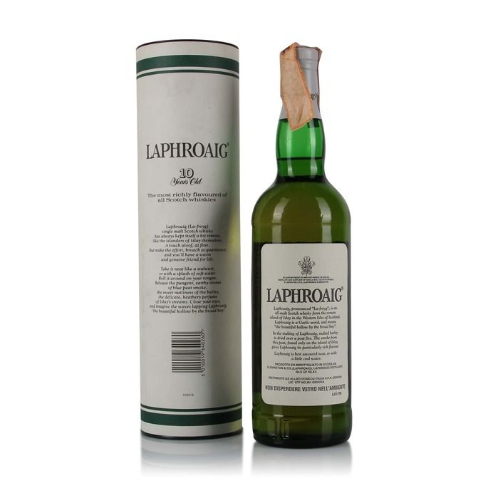 Laphroaig 10 Year Old 1990's Italian Import Auction | Australian