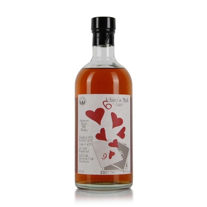 Hanyu 1991 Single Cask #405 Six Of Hearts Ichiro's Malt Card Series