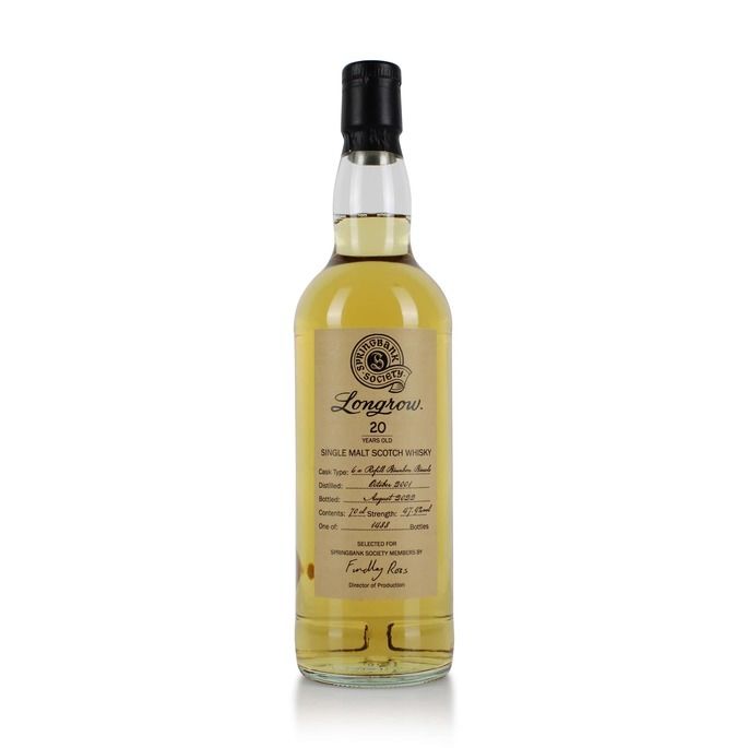 Longrow 2001 20 Year Old Refill Bourbon Barrels For Springbank Society Longrow 2001 20 Year Old Refill Bourbon Barrels For Springbank Society