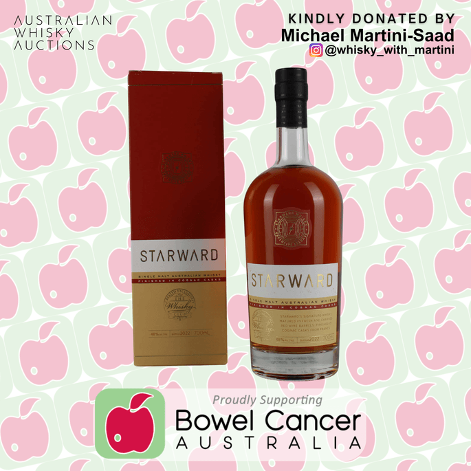 Starward Cognac Cask Finished // The Whisky Club for Bowel Cancer Australia