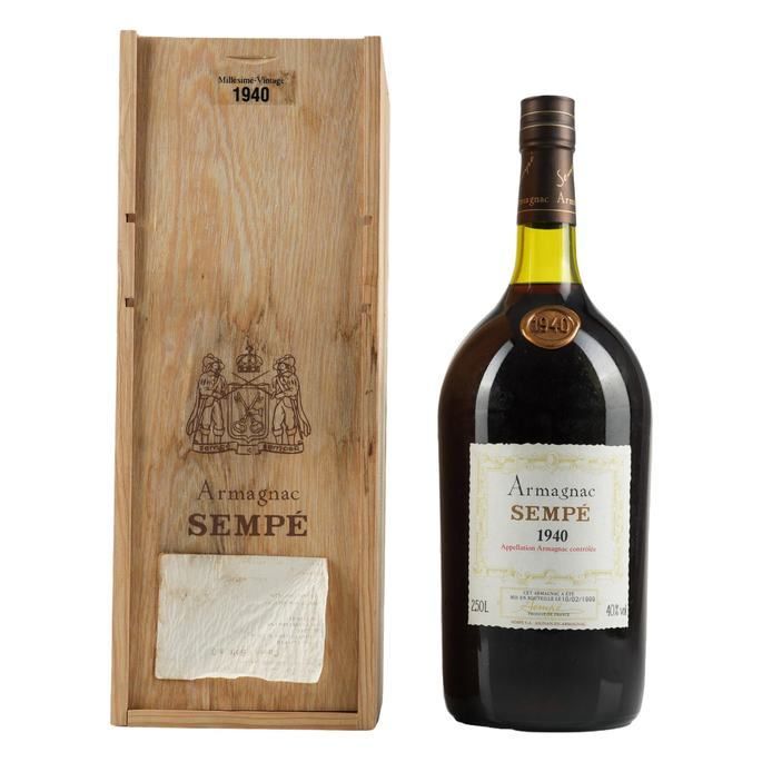 Armagnac Sempe 1940 Millesime-Vintage Jerobaum 2.5 Litre Auction