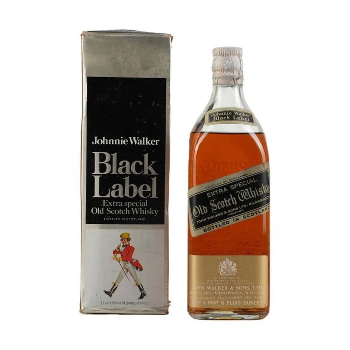 Johnnie Walker Black Label Extra Special Old Scotch Whisky 1970s