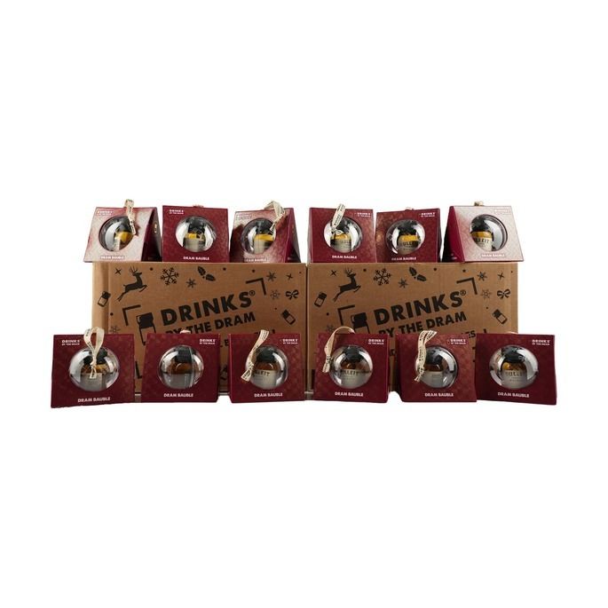 Bulleit Bourbon Christmas Bauble Box of 12 x 30ml // Drinks by the Dram Bulleit Bourbon Christmas Bauble Box of 12 x 30ml // Drinks by the Dram