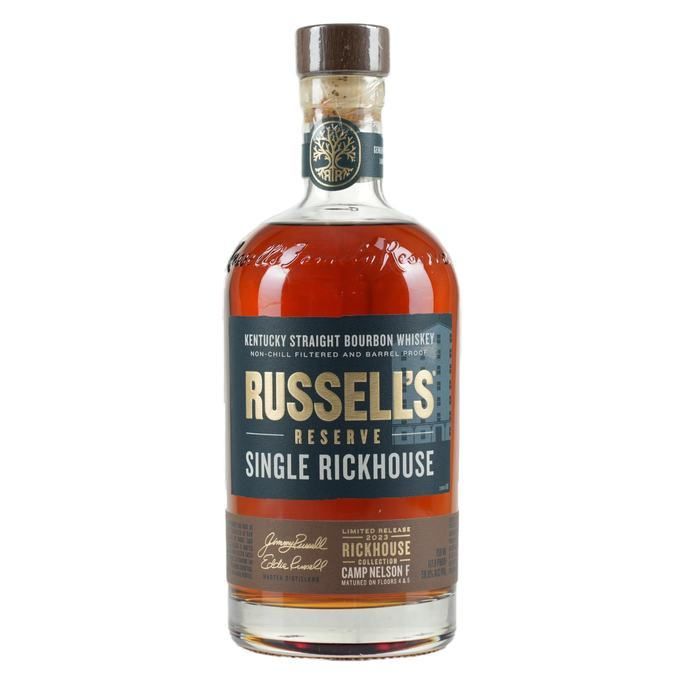 Russell's Reserve Single Rickhouse Collection Camp Nelson F 2023 Limited Release Russell's Reserve Single Rickhouse Collection Camp Nelson F 2023 Limited Release