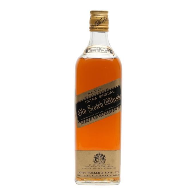 Johnnie Walker Black Label Extra Special Old Scotch Whisky 1970s (750ml)