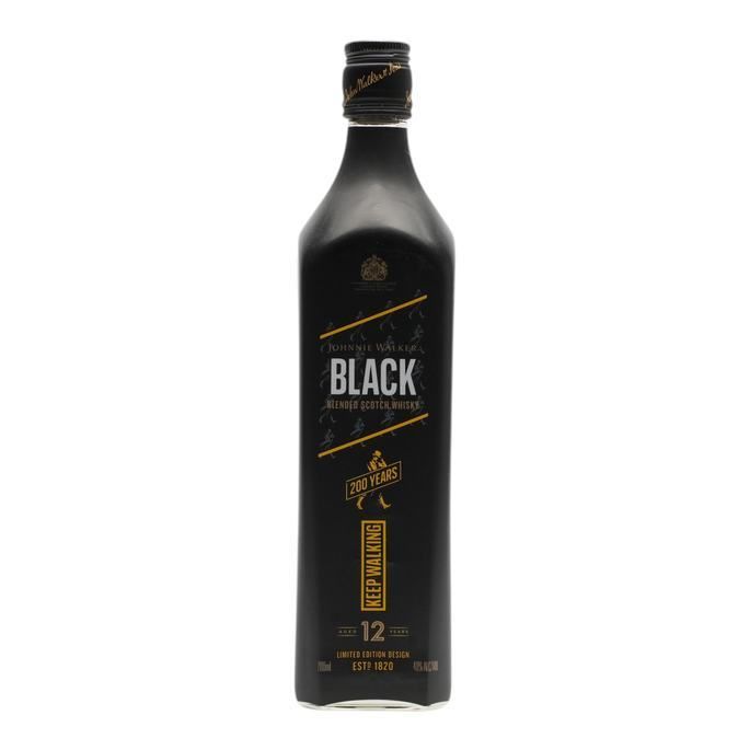 Johnnie Walker 12 Year Old Black Label 200 Years Limited Edition Design
