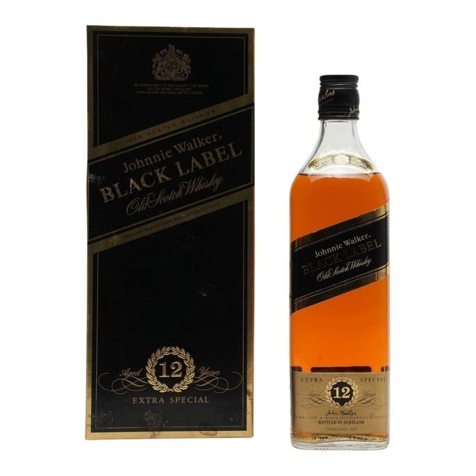 Johnnie Walker Black Label 12 Year Old, Oak Cask, 43%, 75cl whisky bottle
