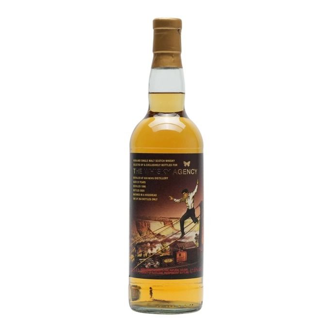 Ben Nevis 23 Year Old, Hogshead Cask, 1996, The Whisky Agency, 47.6% whisky bottle