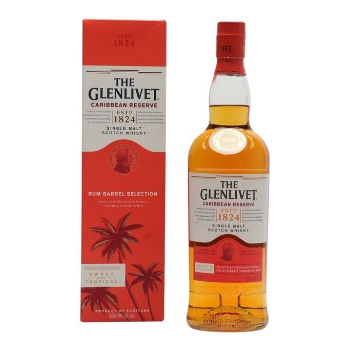 Glenlivet Caribbean Reserve, Rum Cask, 2022, 40% whisky bottle