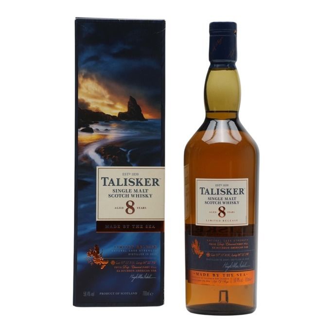 Talisker 8 Year Old, First-fill Bourbon Cask, 2018, 59.4% whisky bottle