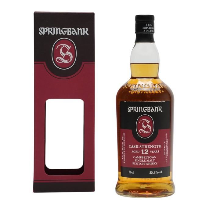 Springbank Cask Strength 12 Year Old, Bourbon & Sherry Cask, Batch No. 22, 2021, 55.4% whisky bottle