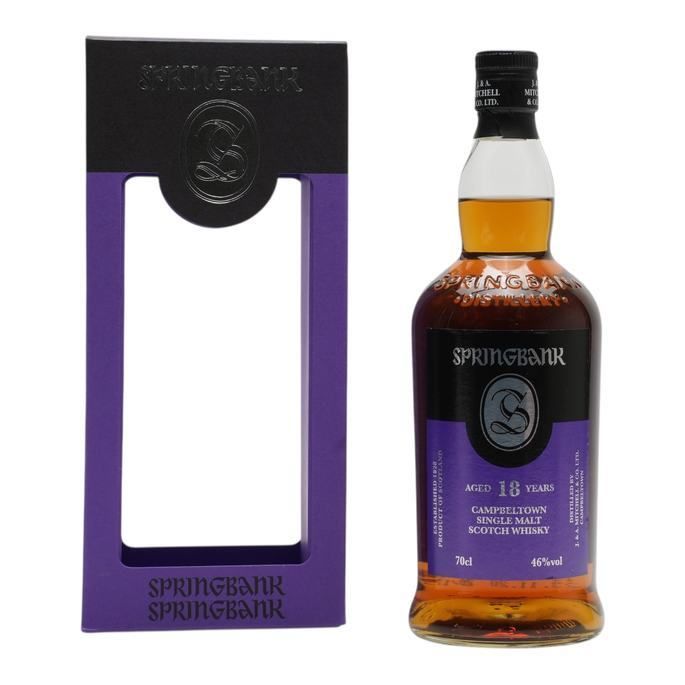 Springbank 18 Year Old, Sherry & Bourbon Cask, Batch No. 20/179, 2020, 46% whisky bottle