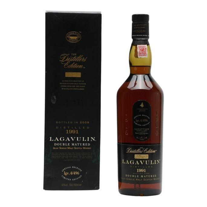 Lagavulin Distillers Edition 2008 16 Year Old, Pedro Ximénez Sherry Cask, Cask #lgv.4/496, 2008, 43% whisky bottle
