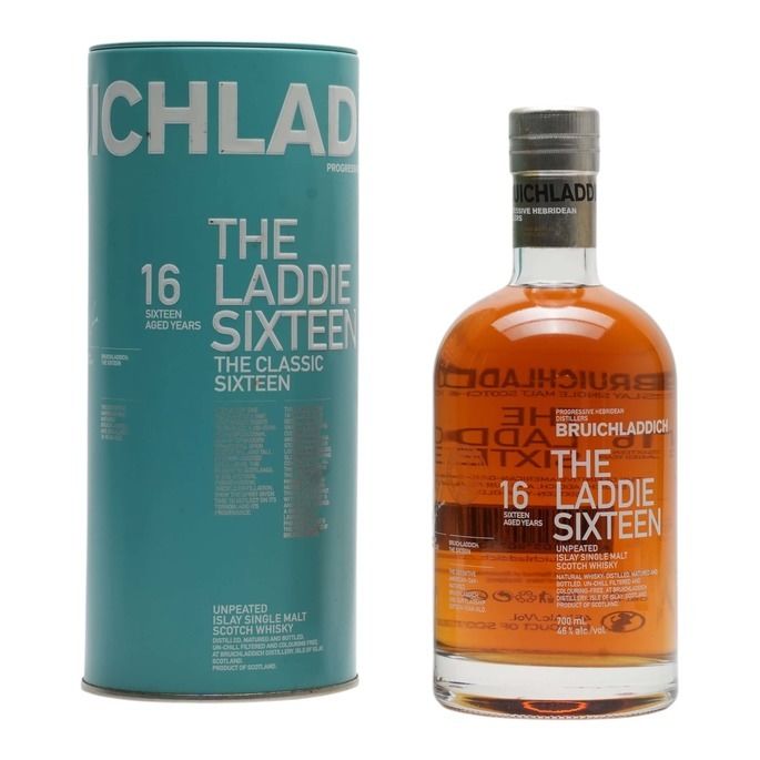 Bruichladdich The Laddie Sixteen 16 Year Old, American Oak Cask, 46% whisky bottle
