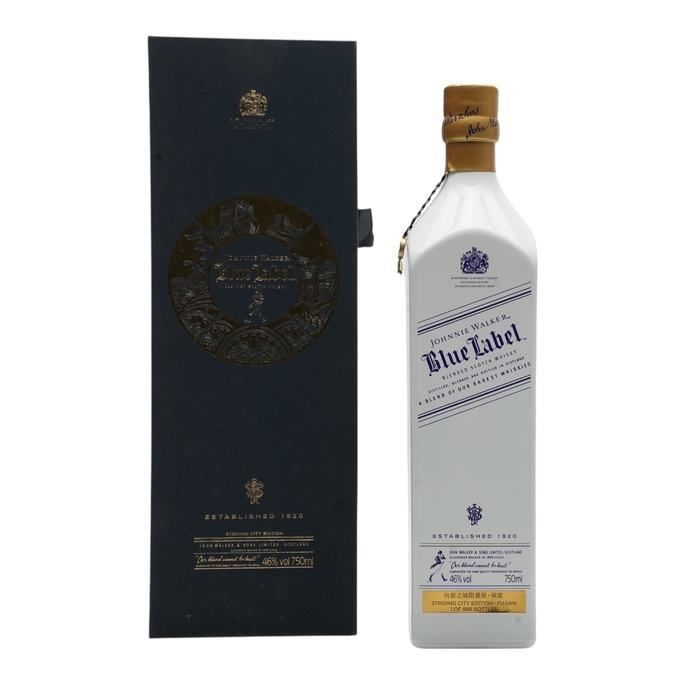 Johnnie Walker Blue Label Striding City Fujian Edition, American & European Oak Cask, 2015, 46% whisky bottle