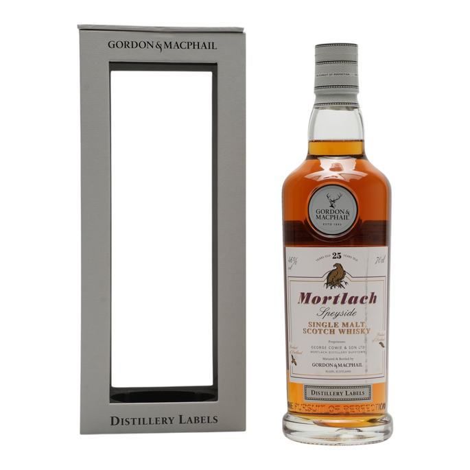Mortlach 25 Year Old Distillery Label // Gordon & Macphail