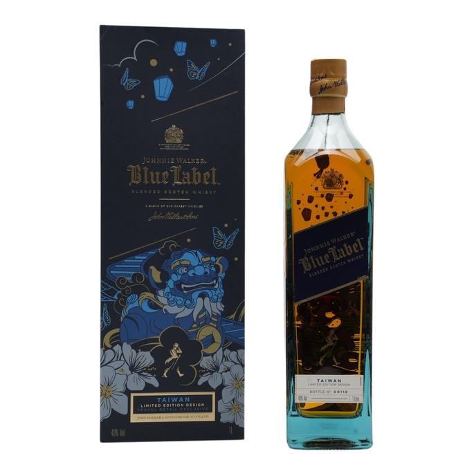 Johnnie Walker Blue Label Taiwan Limited Edition 1 Litre, Bourbon & Sherry Cask, 40% whisky bottle