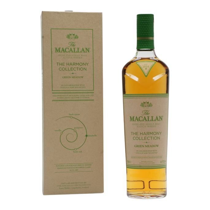 Macallan The Harmony Collection Green Meadow, Bourbon & Sherry Cask, 40% whisky bottle