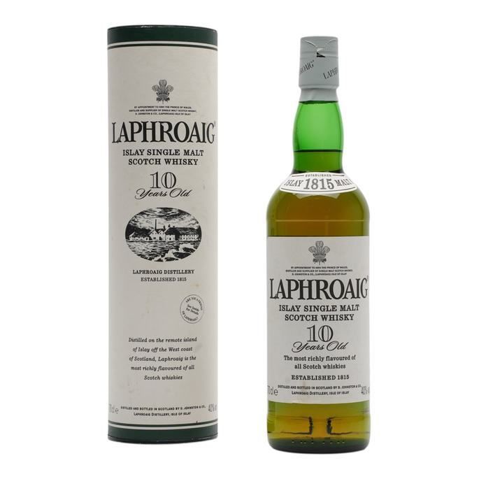 Laphroaig 10 Year Old, Bourbon Cask, 2000s, 40% whisky bottle