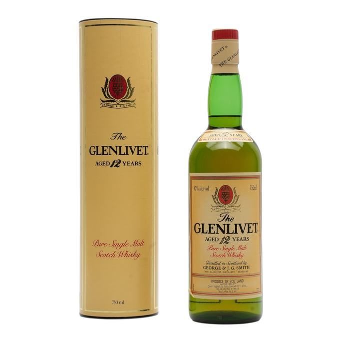 Glenlivet 12 Year Old 1980s Bottling Seagram Import