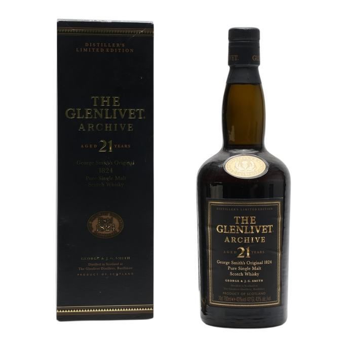 Glenlivet Archive 21 Year Old, Bourbon & Sherry Cask, Distiller's Limited Edition, 43% whisky bottle
