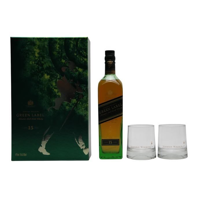 Johnnie Walker Green Label 15 Year Old Gift Pack