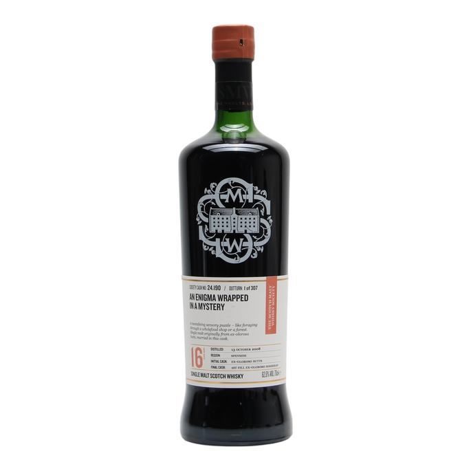 SMWS 24.190 An Enigma Wrapped In A Mystery Macallan 2008 16 Year Old