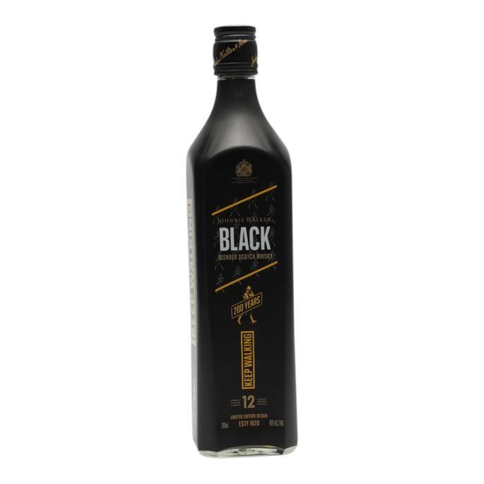Johnnie Walker Black Label 12 Year Old, 40%, 70cl whisky bottle