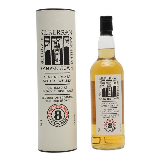 Kilkerran Cask Strength 8 Year Old, Bourbon Cask, Batch No. 2, 2017, 55.7% whisky bottle