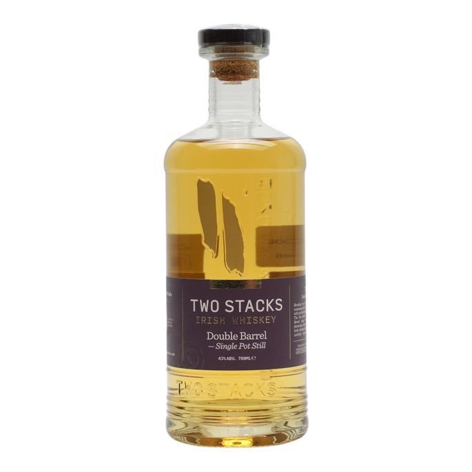 Two Stacks Double Barrel Single Pot Still, Bourbon, American Rye & Sherry Cask, 43% whisky bottle