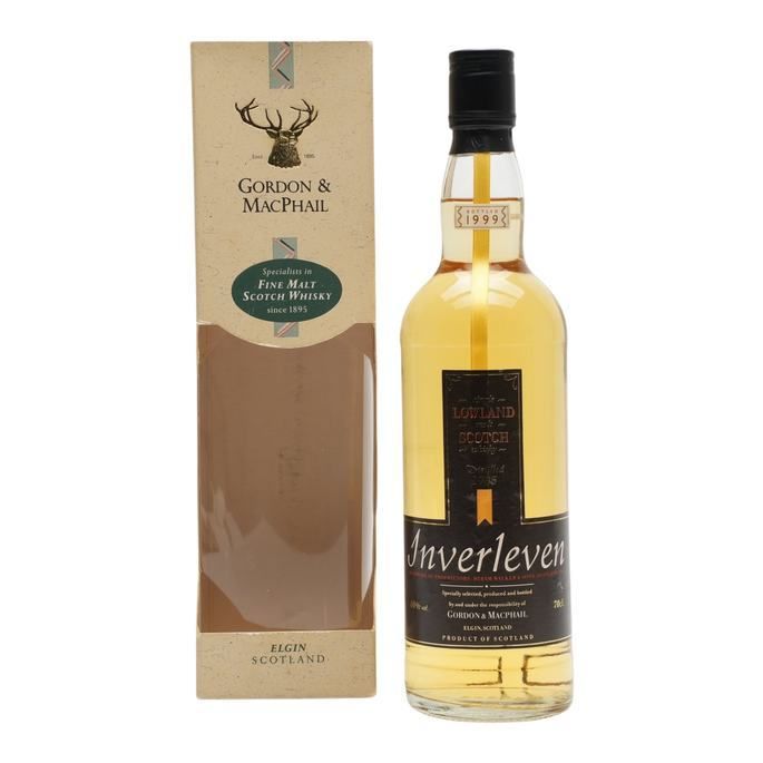 Inverleven 14 Year Old, 1985, Gordon & MacPhail, 40% whisky bottle