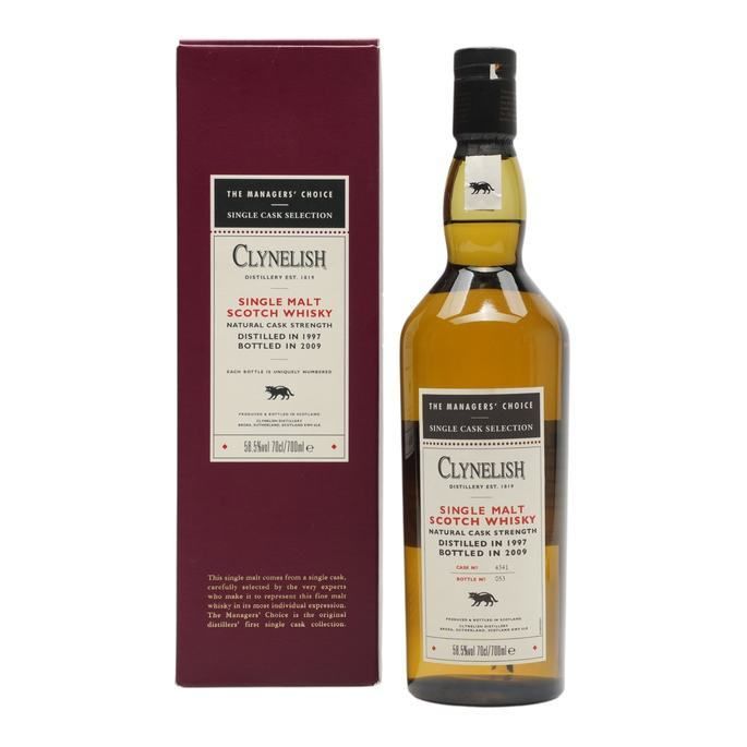 Clynelish The Managers' Choice 12 Year Old, Bourbon Cask, Cask #4341, 2009, 58.5%