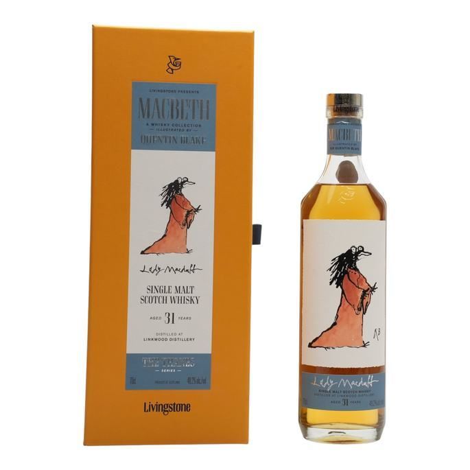 Linkwood Macbeth The Thanes Series - Lady Macduff 31 Year Old, Refill Bourbon Cask, 1991, Livingstone / Elixir Distillers, 48.2% whisky bottle
