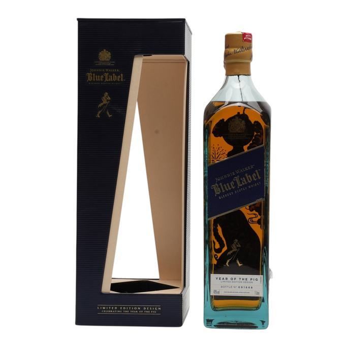 Johnnie Walker Blue Label Year of the Pig 2019, Bourbon & Sherry Oak Cask, 2018, 40% whisky bottle