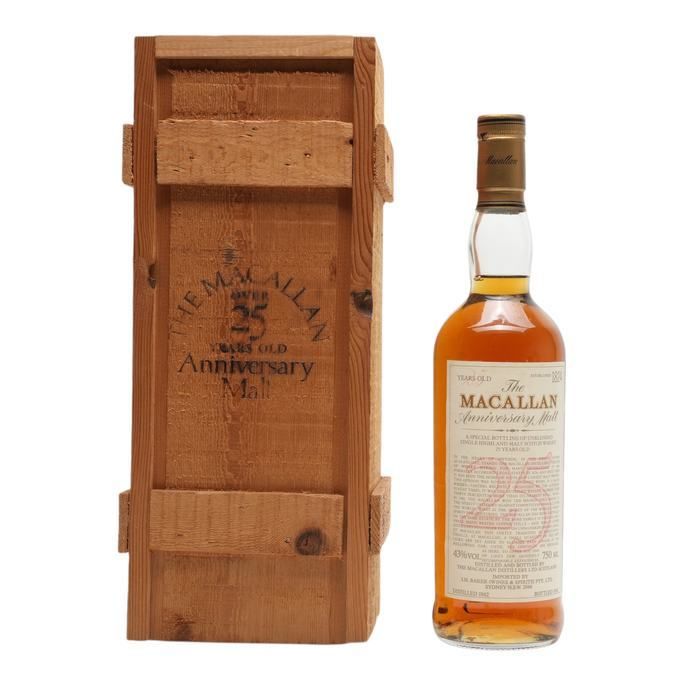 Macallan 1962 25 Year Old Anniversary Malt