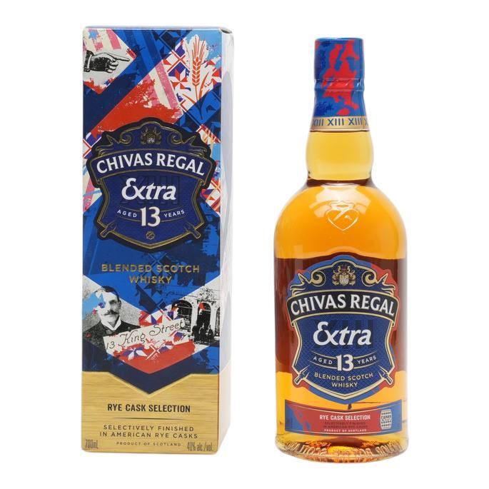 Chivas Regal Extra American Rye Cask Selection 13 Year Old, American Rye Cask, 2022, 40% whisky bottle
