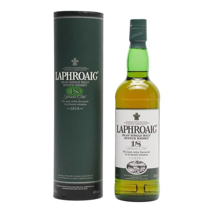 Laphroaig 18 Year Old, Bourbon Cask, 2013, 48% whisky bottle
