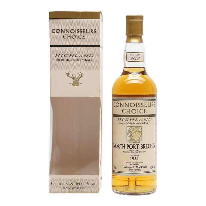 North Port-Brechin Connoisseurs Choice, 1981, Gordon & MacPhail, 40% whisky bottle