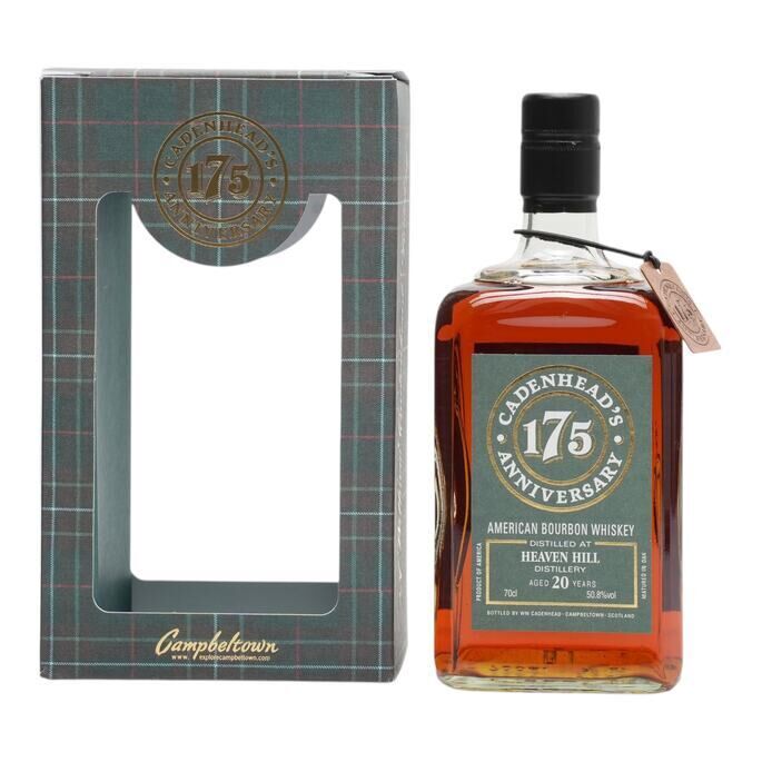 Heaven Hill 175th Anniversary 20 Year Old, Bourbon Cask, 1996, Cadenhead's, 50.8% whisky bottle