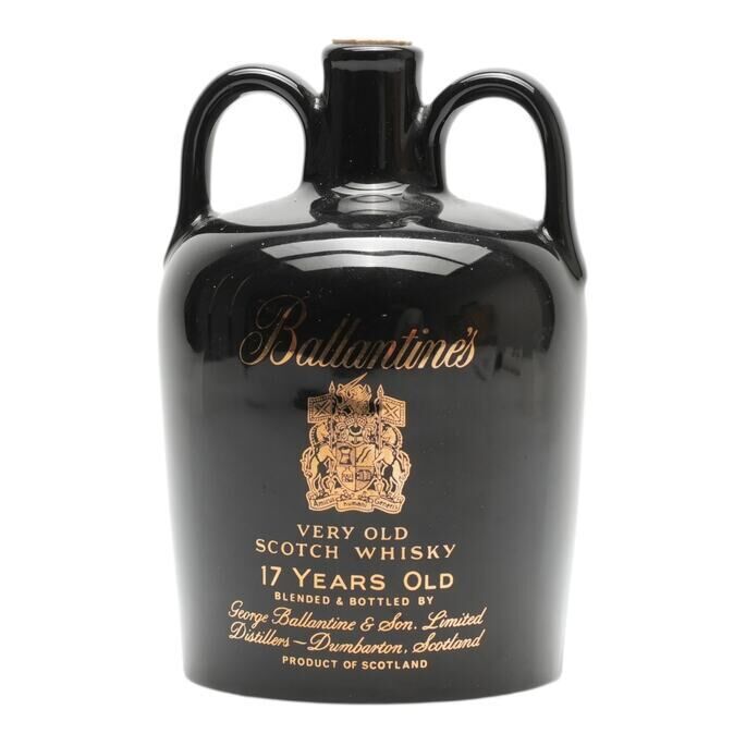 Ballantine's Ceramic Decanter 60th Anniversary 17 Year Old, American Oak Cask, 43% whisky bottle