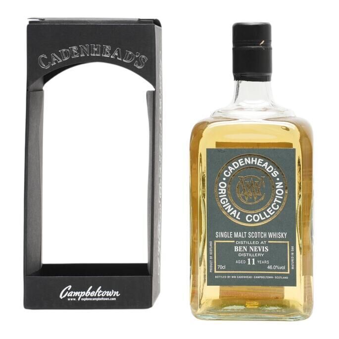 Ben Nevis 11 Year Old, Bourbon Cask, 2012, Cadenhead's, 46% whisky bottle
