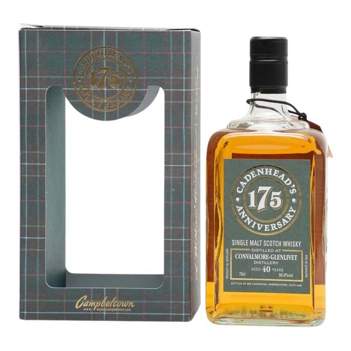 Convalmore Cadenhead's 175th Anniversary 40 Year Old, Butt Cask, 1977, Cadenhead's, 56.8% whisky bottle