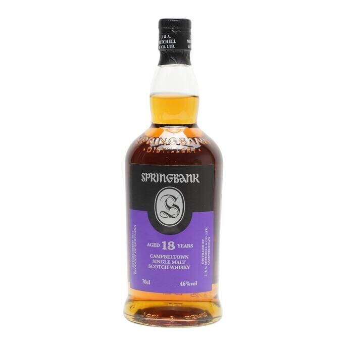 Springbank 2026 Release 18 Year Old, Bourbon, Sherry & Rum Cask, Batch No. 25/227, 2026, 46% whisky bottle