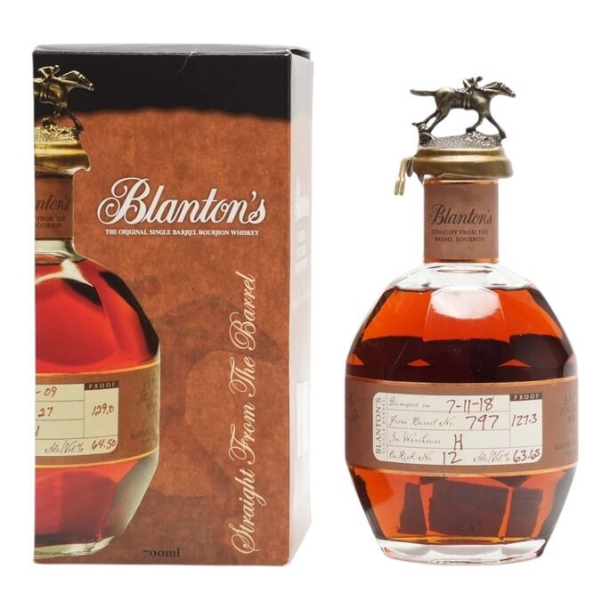 Buffalo Trace Blanton's Straight from the Barrel, Virgin American Oak Cask, Cask #747, 63.6% whisky bottle