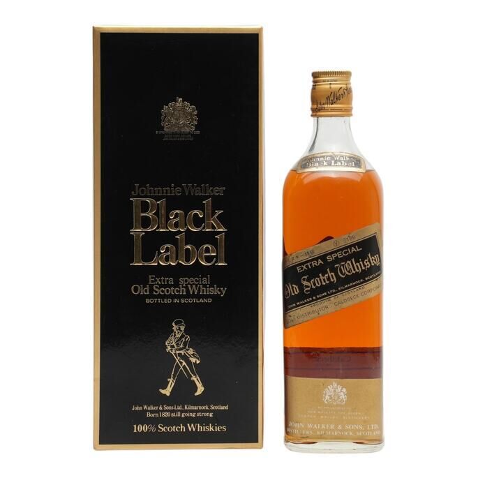 Johnnie Walker Black Label Extra Special, Caldbeck Japan Import, 43% whisky bottle