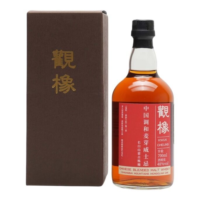 Kwun Cheung Changbai Mountains Mongolian Oak Chinese Blended Malt, 2025, 48% whisky bottle